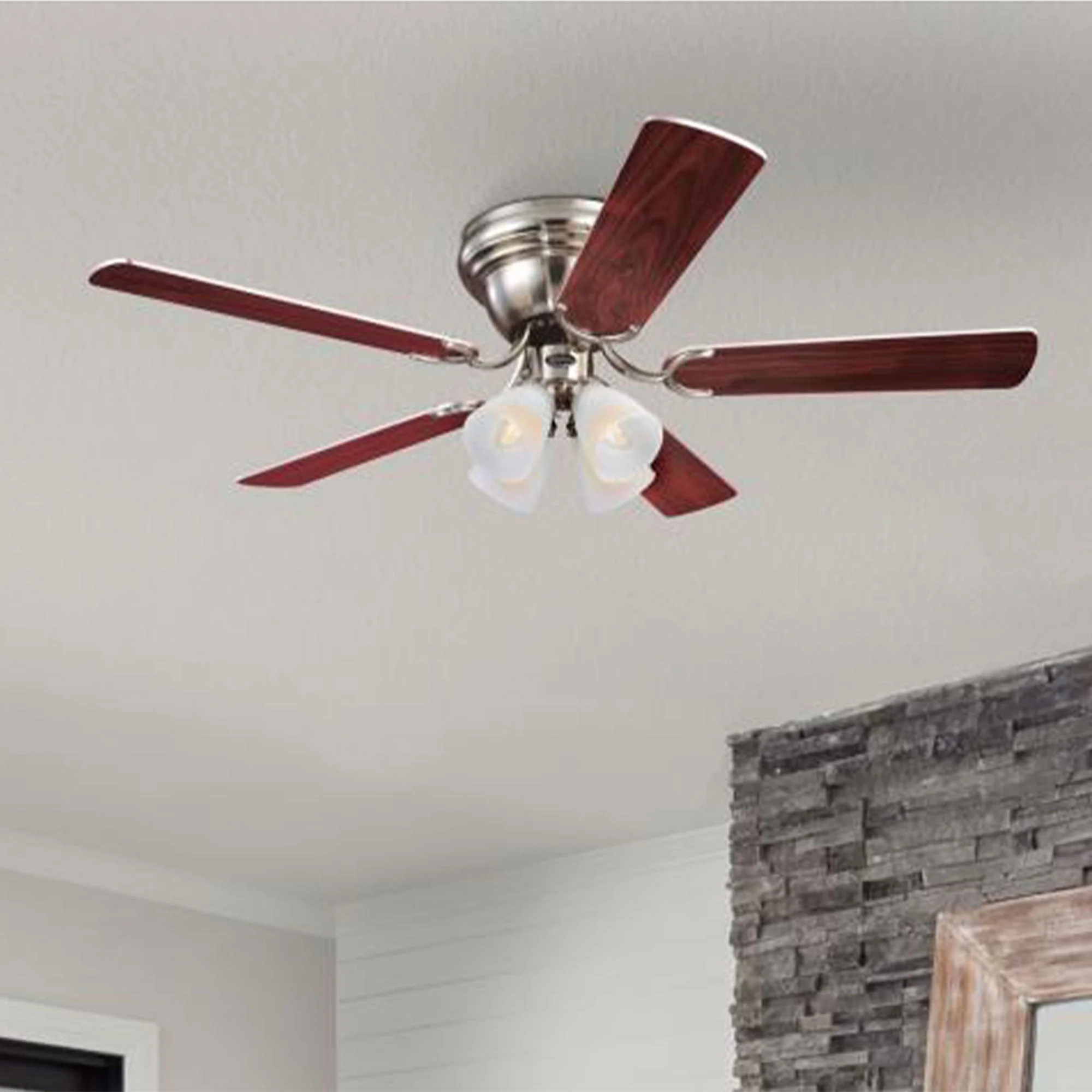 Westinghouse Contempra IV 52 Inch Indoor Ceiling Fan with Light, Brushed Nickel - Image 2