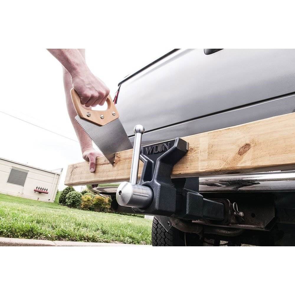Wilton 5 Inch All Terrain Hitch Mounted Vise + 4 Pound HRS Steel Sledge Hammer - Image 5