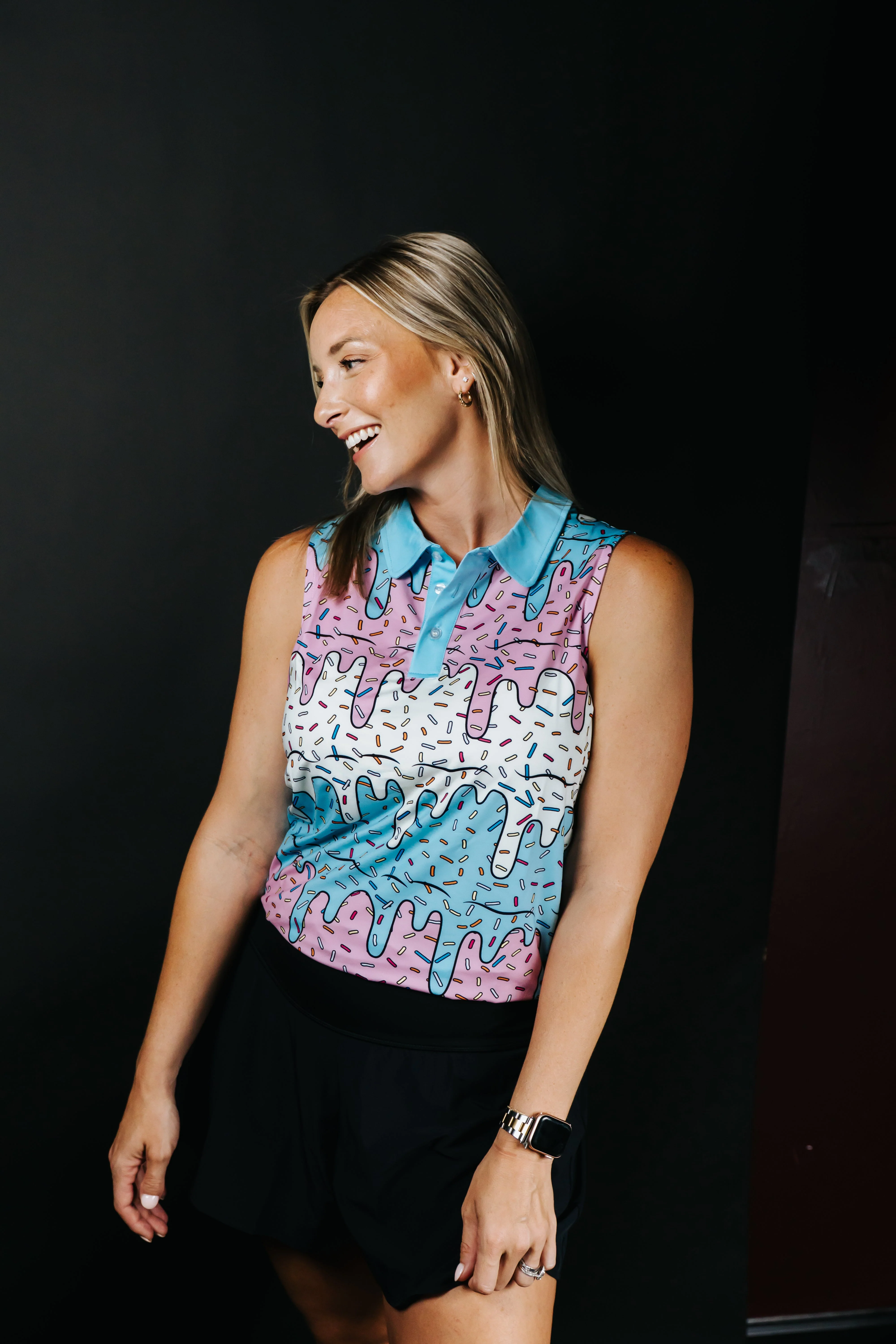 Womens Ice Cream Drip Polo