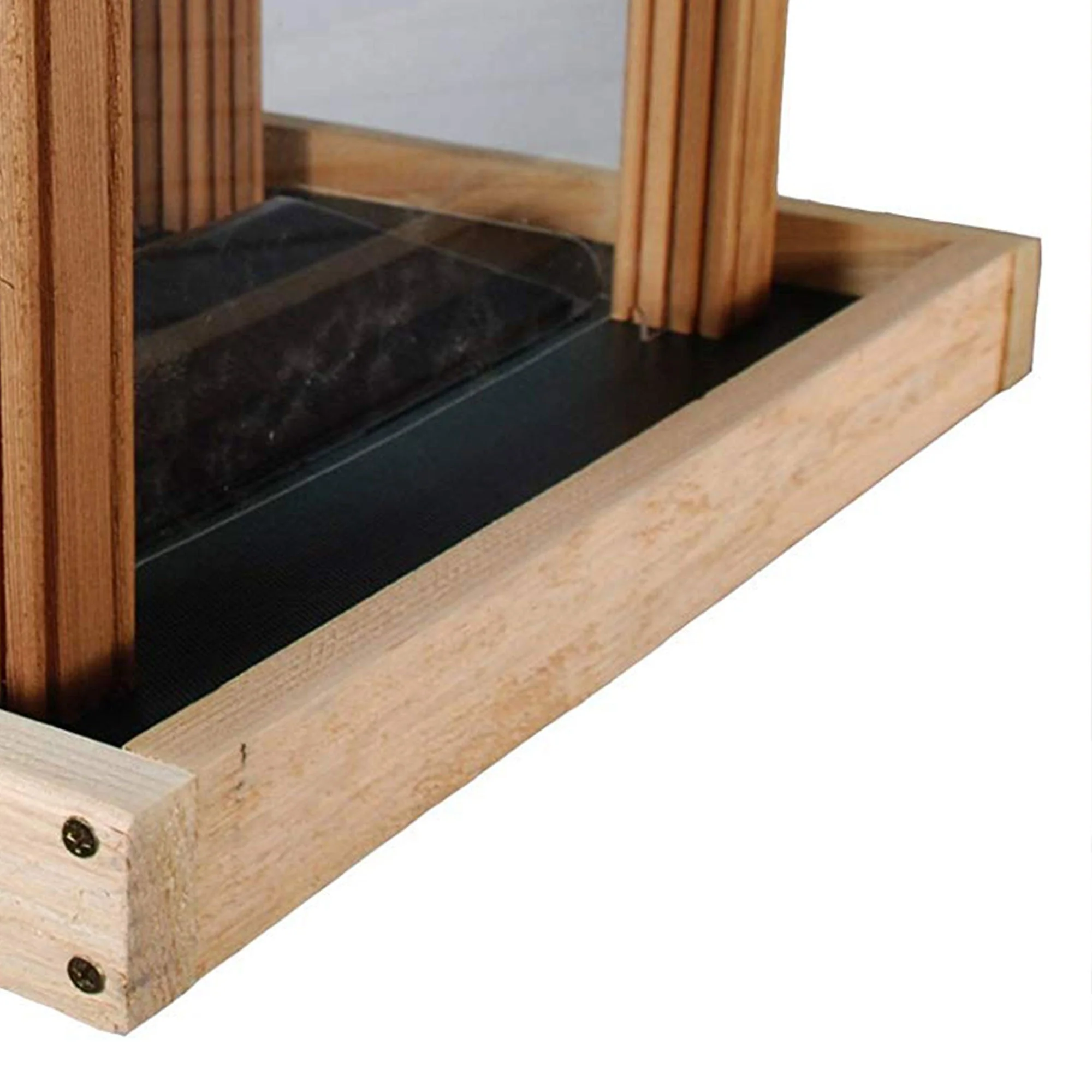 Woodlink PRO4 Premier Large Capacity Ranch Style Red Cedar Wood Bird Feeder - Image 4