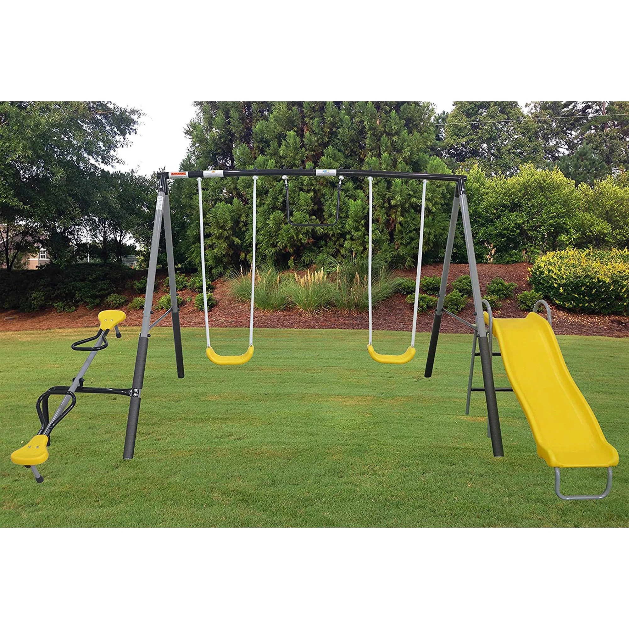 XDP Recreation The Titan Outdoor Backyard Kids Playground Swing Set with Slide - Image 8