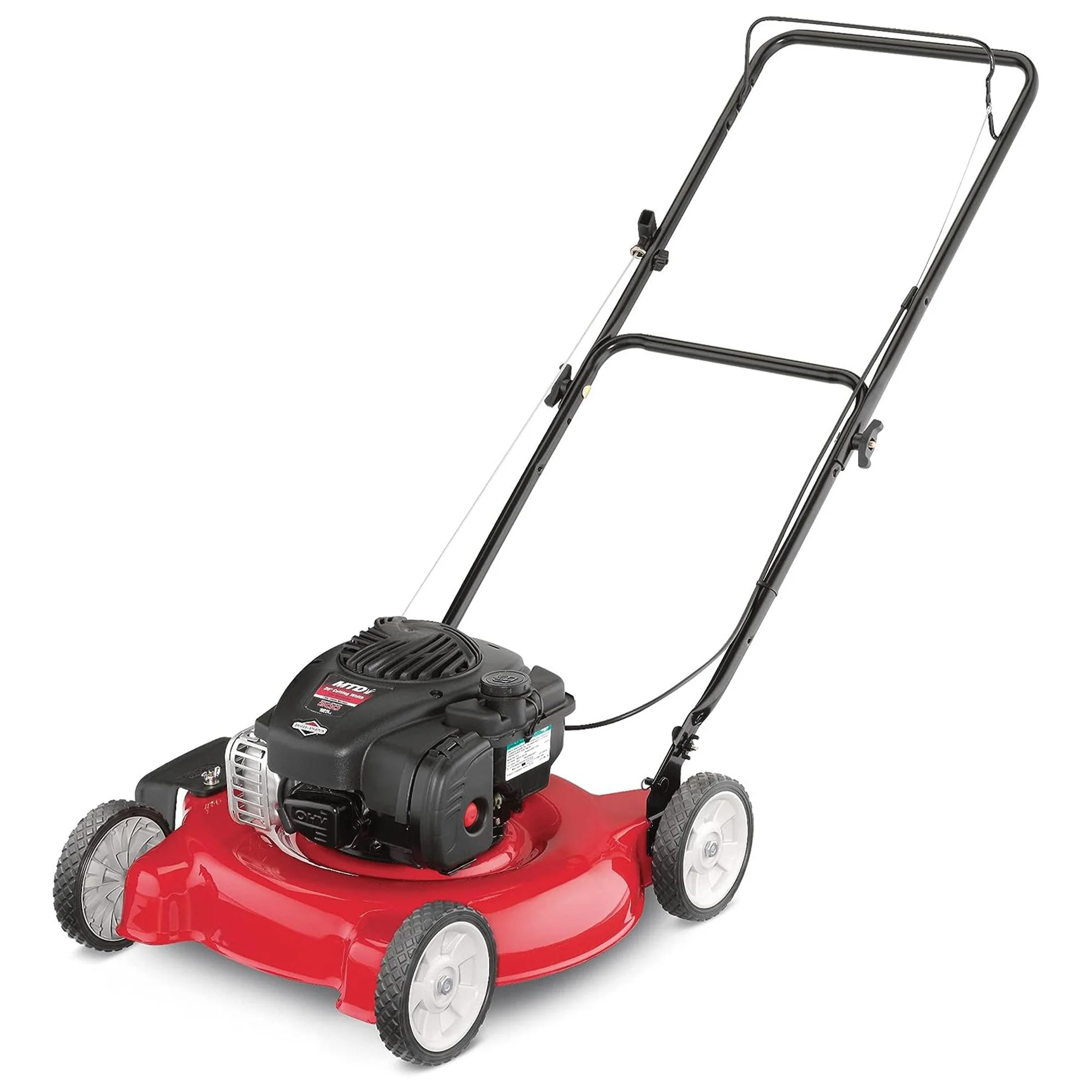 Yard Machines Gas Powered Outdoor 20 Inch Deck Push Lawn Mower with Engine Oil - Image 2