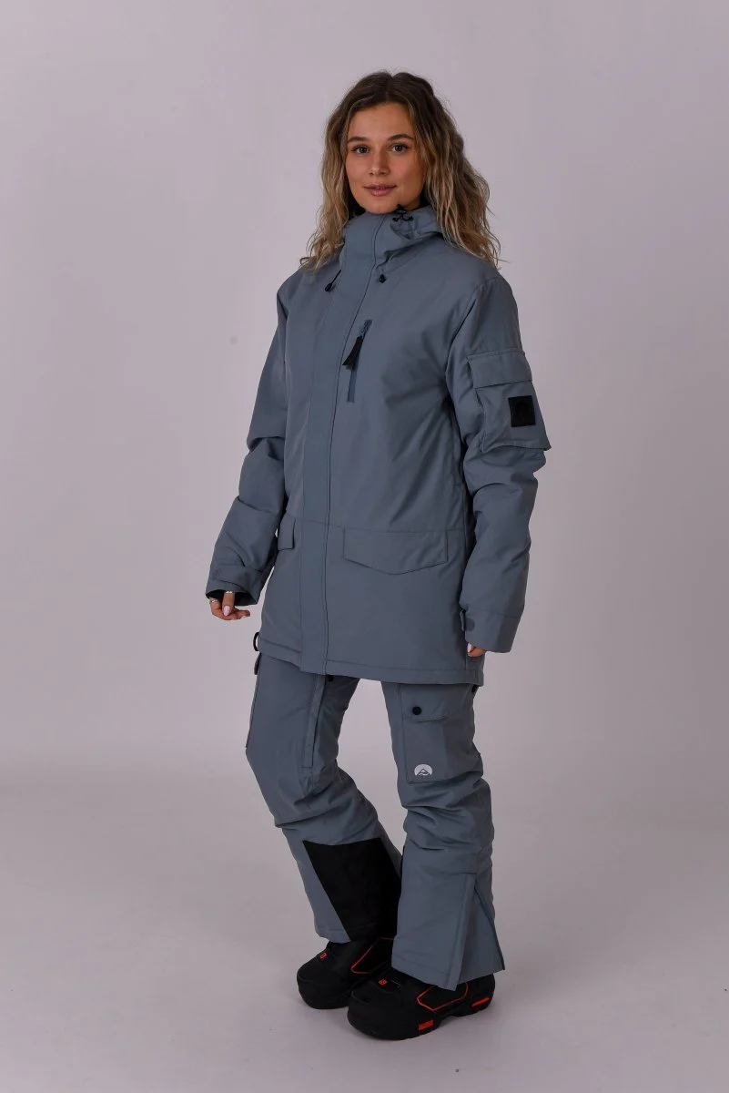 Yeh Girl Ski & Snowboard Jacket - Grey - Image 5