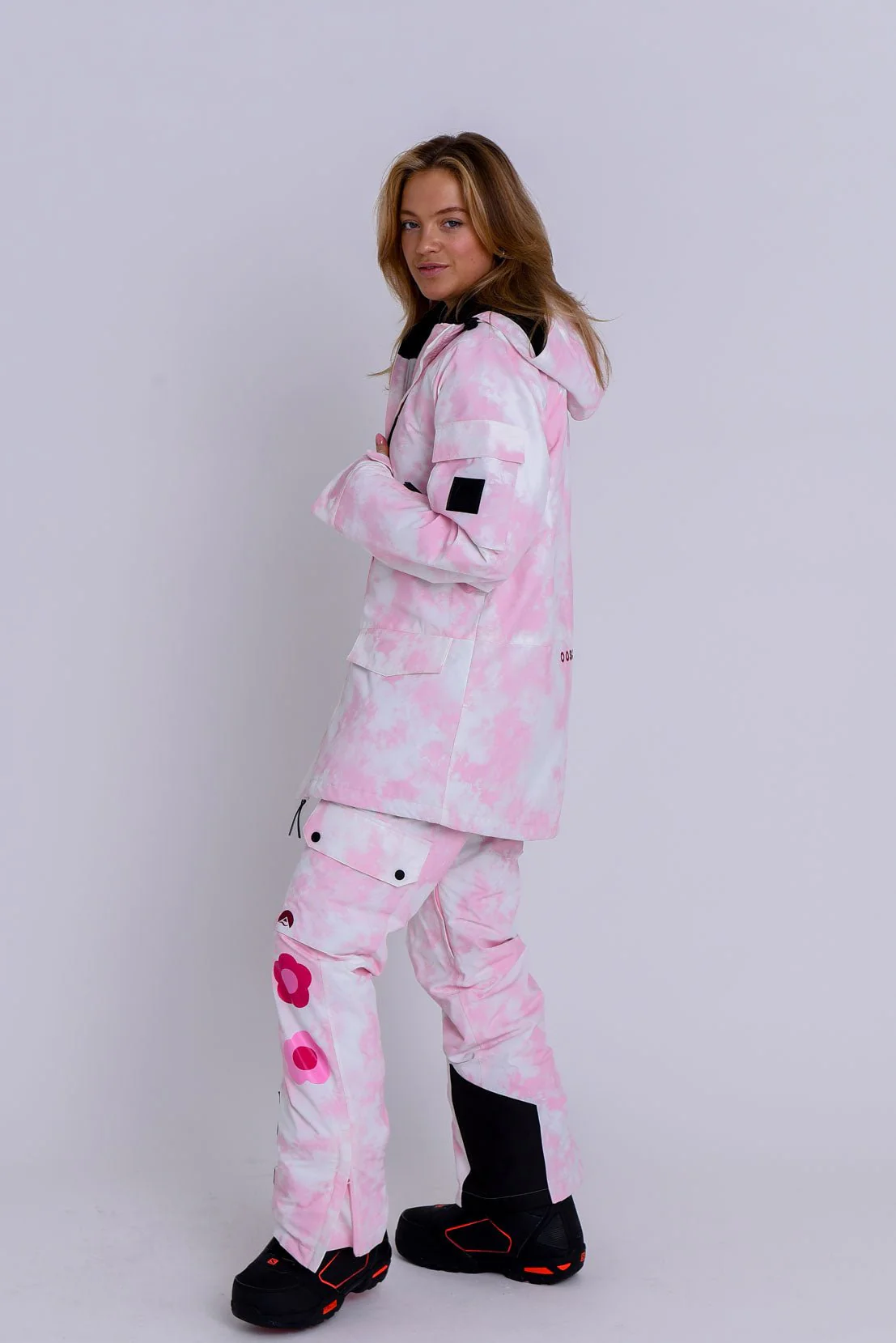 Yeh Girl Ski & Snowboard Jacket - Pink Tie Dye Signature line - Image 5