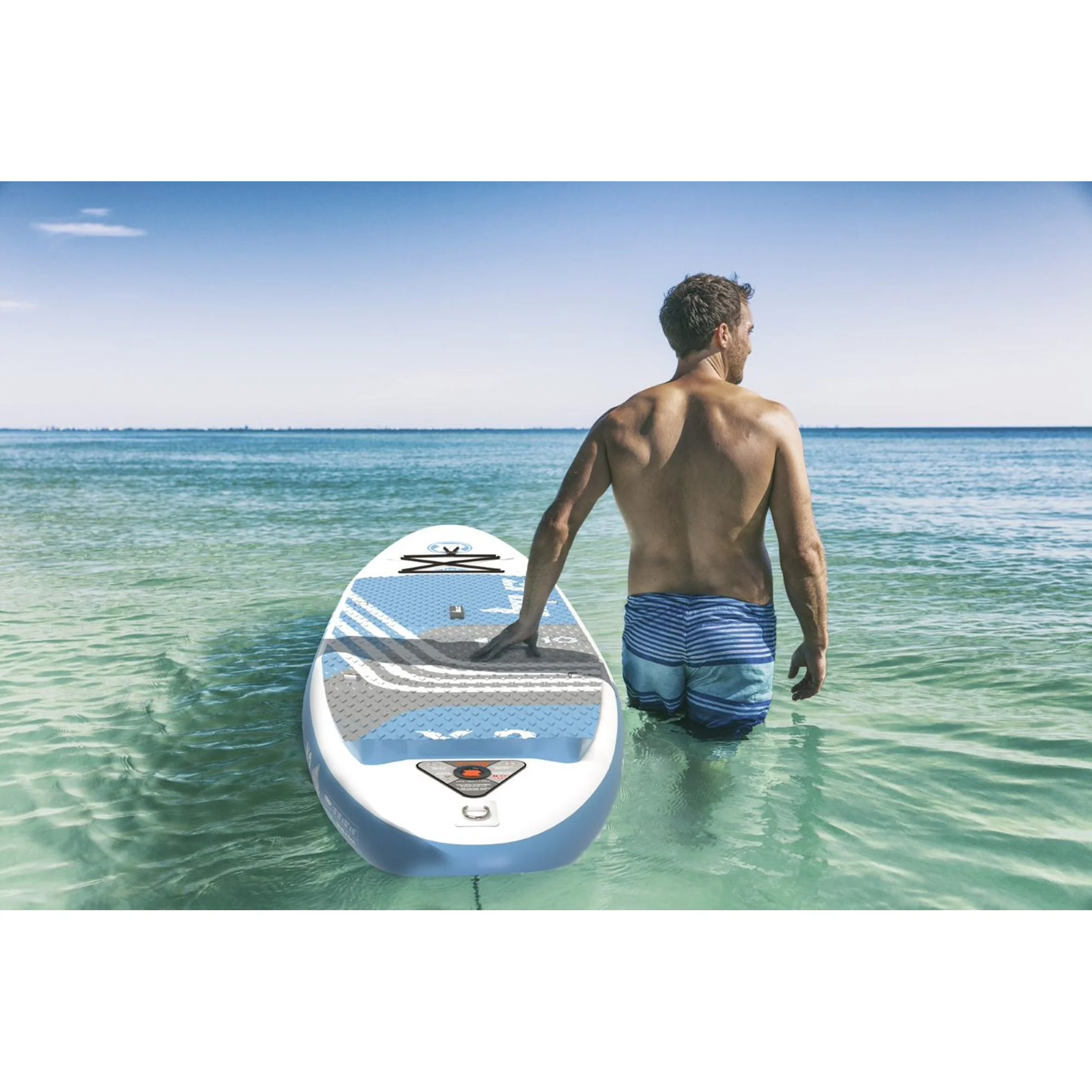Zray 10'10" X-Rider Deluxe X2 Inflatable SUP All Around Paddle Board Kit, Blue - Image 2